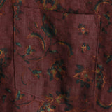 Summer Cotton Floral Retro Boho Shirt for Men