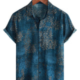 Men's Cotton Short Sleeve Shirt for Summer
