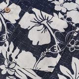 Vintage Short Sleeve Men's Shirt with Floral Pattern from the Island
