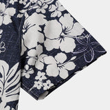 Vintage Short Sleeve Men's Shirt with Floral Pattern from the Island