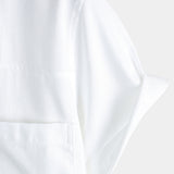 Short Sleeve Cotton Shirt with Chest Pockets for Men