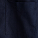 Short Sleeve Cotton Shirt with Chest Pockets in Solid Color