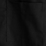 Short Sleeve Cotton Shirt with Chest Pockets in Solid Color for Men