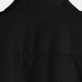 Short Sleeve Cotton Shirt with Chest Pockets in Solid Color for Men