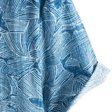 Men's Short Sleeve Cotton Hawaiian Shirt for Summer Ocean Shark