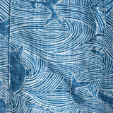 Men's Short Sleeve Cotton Hawaiian Shirt for Summer Ocean Shark