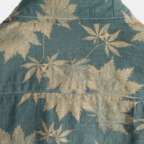 Men's Summer Short Sleeve Cotton T-Shirt with Maple Leaf Pattern