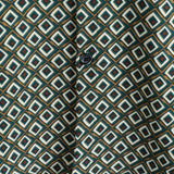 Casual Short Sleeve Shirt with Geometric Pattern for Men