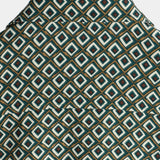 Casual Short Sleeve Shirt with Geometric Pattern for Men