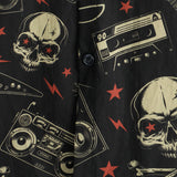 Punk Rock Style Cotton Hawaiian Shirt for Men