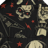 Punk Rock Style Cotton Hawaiian Shirt for Men