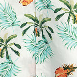 Hawaiian Pattern Pineapple Cotton Beach Shirt for Men, Short Sleeve and Buttons