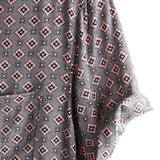 Men's Short Sleeve Cotton Shirt with Buttons