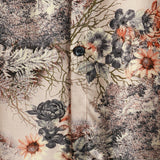 Casual Retro Cotton Shirt with Buttons in Floral Pattern for Men