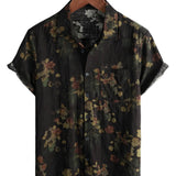 Men's Short Sleeve Cotton Beach Shirt