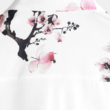 Summer Short Sleeve Shirt in Pink Flowers for Men