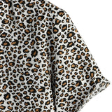 Short Sleeve Leopard Print Shirt for Men