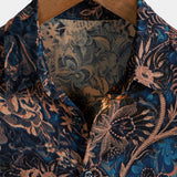 Men's Retro Style Short Sleeve Cotton Shirt