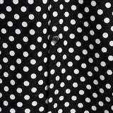 Men's Short Sleeve Shirt with Black Dots for Summer