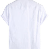 Casual Short Sleeve Cotton Shirt for Men