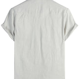 Casual Short Sleeve Cotton Shirt for Men
