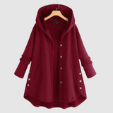 Zuzana - Quilted coat with a hood and buttons