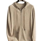 Cashmere Courchevel Vest with Hood