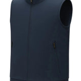 Men's Casual Vest with Stand-Up Collar and Zipper
