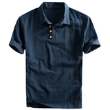San Julian Polo Shirt with Linen Finish