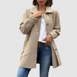 Martina - Classic oversized coat with buttons