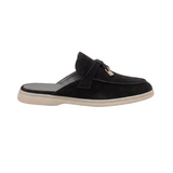 Black Suede Mediterranean Mules