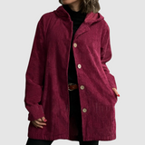 Stella - Comfortable Velvet Jacket with Hood