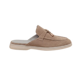 Beige Suede Mediterranean Mules