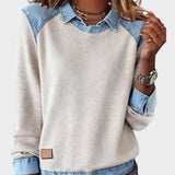 Ravit - Denim Woven Long Sleeve Blouse