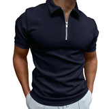 Gregorio - modern polo with half zip