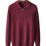Gstaad Cashmere Sweater with Quarter Zip