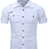 Men's Short Sleeve Cotton Shirt