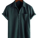 Men's Short Sleeve Summer Shirt made of Cotton