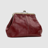 Leontýna - Leather bag with retro clasp