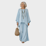 Beata - Elegant Two-Piece Linen Outfit