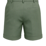 Men's Pleated Shorts with Pockets – Green and Versatile