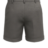 Men's Pleated Shorts with Pockets – Dark Gray and Versatile