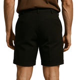 Men's Shorts with Pleats and Pockets – Black and Versatile
