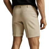 Men's Shorts with Pleats and Pockets – Offwhite and Versatile