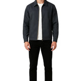 Light Twill Jacket for Men – Dark Gray – Regular Fit