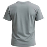 Men's Cotton T-Shirt – Breathable Short Sleeve Round Neck – Iron Gray