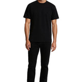 Men's Cotton T-Shirt – Breathable, Short Sleeve, Round Neck – Black-Rock