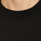 Men's Cotton T-Shirt – Breathable, Short Sleeve, Round Neck – Black-Rock
