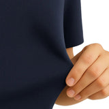 Men's Cotton T-Shirt – Breathable, Short Sleeve, Round Neck – Navy Blue
