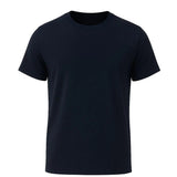 Men's Cotton T-Shirt – Breathable, Short Sleeve, Round Neck – Navy Blue